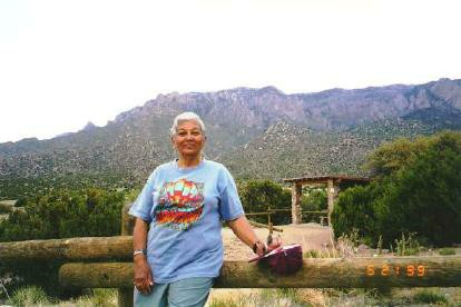 Mom and the Sandias